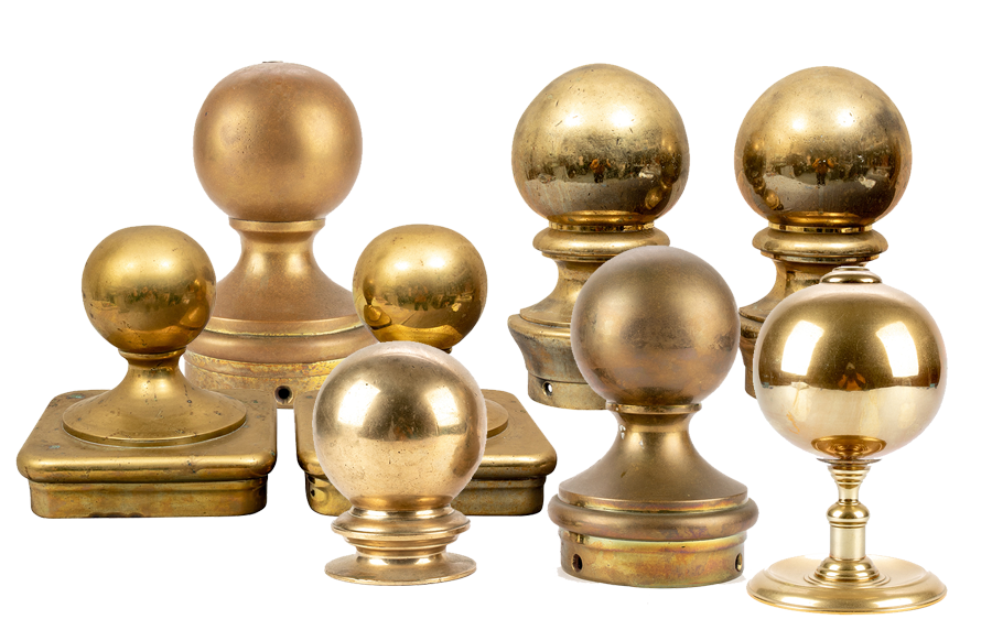 Antique Brass Bollards (Item 94943, 94945, 94951, 94954, 94973, 95346)